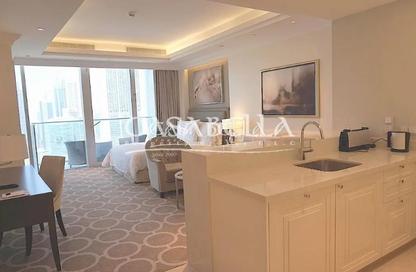Apartment - Studio - 1 for rent in Kempinski Blvd (The address Blvd) - Downtown Dubai - Dubai