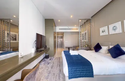 Apartment - Studio - 1 Bathroom for rent in Damac Maison Prive A - Damac Maison Prive - Business Bay - Dubai
