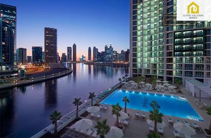 Apartment - Studio - 1 Bathroom for rent in Damac Maison Prive B - Damac Maison Prive - Business Bay - Dubai