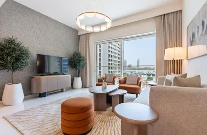 شقة - غرفة نوم - 1 حمام للايجار في جراند بلو تاور 1 - إعمار بيتشفرونت - دبي هاربور - دبي