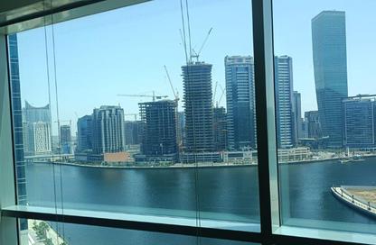 Office Space - Studio - 2 Bathrooms for rent in Blue Bay Tower - Business Bay - Dubai