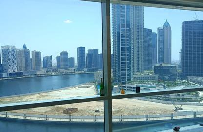 Office Space - Studio - 2 Bathrooms for rent in Blue Bay Tower - Business Bay - Dubai