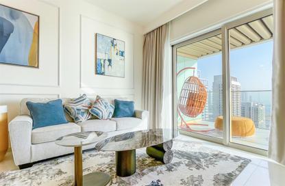 Apartment - 1 - 1 for rent in Grand Bleu Tower 1 - Emaar Beachfront - Dubai Harbour - Dubai