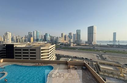 Apartment - 2 Bedrooms - 3 Bathrooms for rent in Danat Al Khan Tower - Al Khan Lagoon - Al Khan - Sharjah