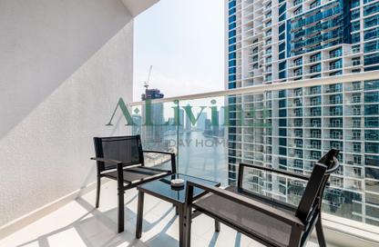 Apartment - Studio - 1 Bathroom for rent in Damac Maison Prive B - Damac Maison Prive - Business Bay - Dubai