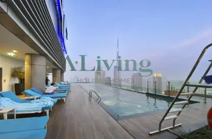 شقة - 2 غرف نوم - 2 حمامات للايجار في فندق ومساكن برج باراماونت - الخليج التجاري - دبي