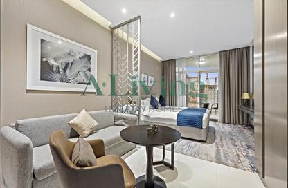 Apartment - Studio - 1 Bathroom for rent in Damac Maison Prive A - Damac Maison Prive - Business Bay - Dubai