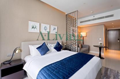 Apartment - Studio - 1 Bathroom for rent in Damac Maison Prive B - Damac Maison Prive - Business Bay - Dubai