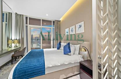 Apartment - Studio - 1 Bathroom for rent in Damac Maison Prive B - Damac Maison Prive - Business Bay - Dubai