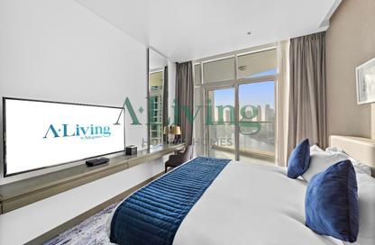 Apartment - Studio - 1 Bathroom for rent in Damac Maison Prive B - Damac Maison Prive - Business Bay - Dubai