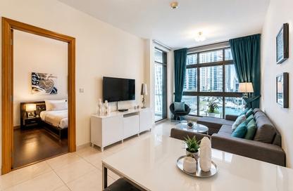 Apartment - 1 Bedroom - 2 Bathrooms for rent in Iris Blue - Dubai Marina - Dubai