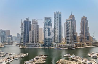 Apartment - 3 Bedrooms - 4 Bathrooms for rent in Al Fairooz Tower - Dubai Marina Towers - Dubai Marina - Dubai