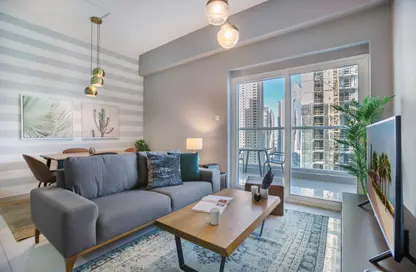 شقة - غرفة نوم - 1 حمام للايجار في برج كنتننتال - دبي مارينا - دبي