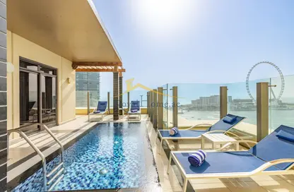 Penthouse - 3 Bedrooms - 4 Bathrooms for rent in Amwaj 1 - Amwaj - Jumeirah Beach Residence - Dubai