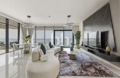 Apartment - 3 Bedrooms - 4 Bathrooms for rent in Beach Vista Tower 1 - Beach Vista - EMAAR Beachfront - Dubai Harbour - Dubai