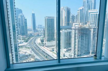 Office Space - 2 Bedrooms - 3 Bathrooms for rent in The Prime Tower - Business Bay - Dubai