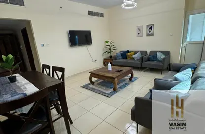 Apartment - 2 Bedrooms - 3 Bathrooms for rent in Orient Tower 1 - Orient Towers - Al Bustan - Ajman