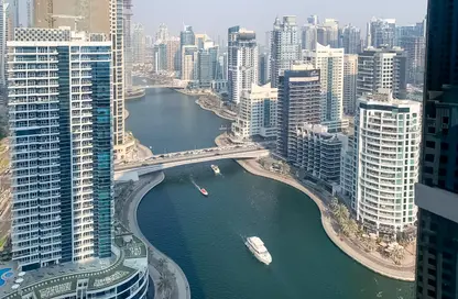 شقة - غرفة نوم - 2 حمامات للبيع في برج باي سنترال الأوسط - باي سنترال - دبي مارينا - دبي