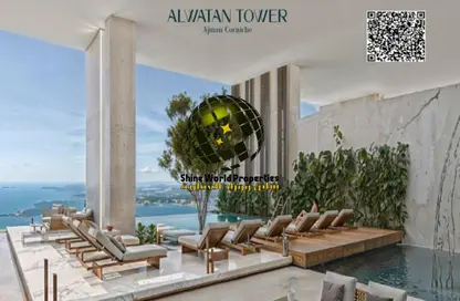 Apartment - 2 Bedrooms - 3 Bathrooms for sale in Corniche Tower - Ajman Corniche Road - Ajman