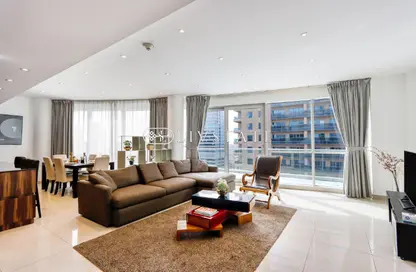 شقة - 3 غرف نوم - 4 حمامات للايجار في A - برج الأمواج - برج الأمواج - دبي مارينا - دبي