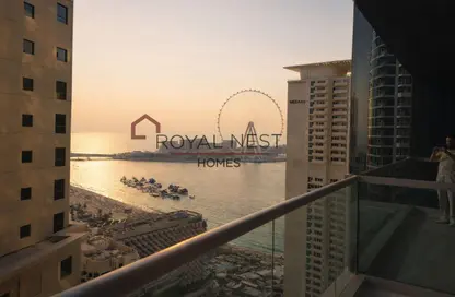 Apartment - 2 Bedrooms - 2 Bathrooms for rent in Al Fattan Marine Tower - Al Fattan Marine Towers - Jumeirah Beach Residence - Dubai