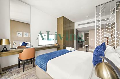 Apartment - Studio - 1 Bathroom for rent in Damac Maison Prive A - Damac Maison Prive - Business Bay - Dubai
