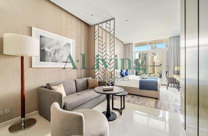 Apartment - Studio - 1 Bathroom for rent in Damac Maison Prive B - Damac Maison Prive - Business Bay - Dubai