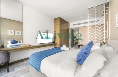 Apartment - Studio - 1 Bathroom for rent in Damac Maison Prive B - Damac Maison Prive - Business Bay - Dubai