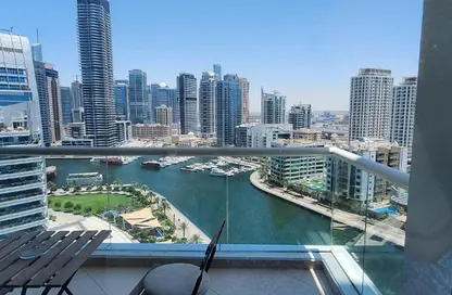 شقة - غرفة نوم - 2 حمامات للايجار في خليج الدرة - دبي مارينا - دبي