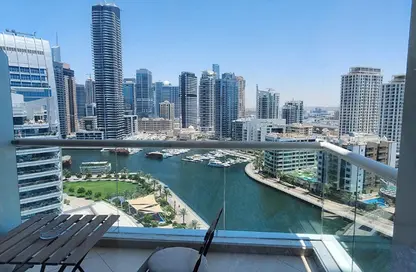 شقة - غرفة نوم - 2 حمامات للايجار في خليج الدرة - دبي مارينا - دبي