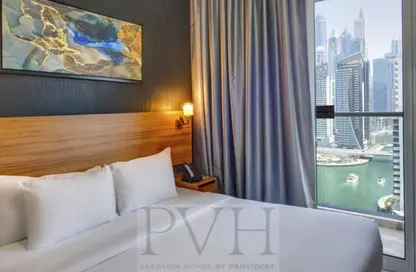 شقة - غرفة نوم - 1 حمام للايجار في برج سفير - دبي مارينا - دبي