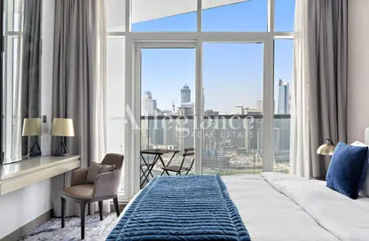 Apartment - Studio - 1 Bathroom for rent in Damac Maison Prive A - Damac Maison Prive - Business Bay - Dubai