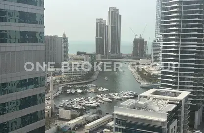 شقة - غرفة نوم - 2 حمامات للايجار في مارينا ليفنج - دبي مارينا - دبي