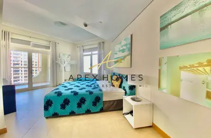 Apartment - 2 Bedrooms - 3 Bathrooms for rent in Al Das - Shoreline Apartments - Palm Jumeirah - Dubai
