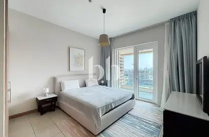 شقة - غرفة نوم - 2 حمامات للايجار في برج سولافا - دبي مارينا - دبي