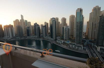 Apartment - 3 Bedrooms - 5 Bathrooms for rent in Al Majara 1 - Al Majara Towers - Dubai Marina - Dubai