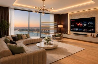 Apartment - 3 - 4 for rent in Palace Beach Residence Tower 2 - Palace Beach Residence - Emaar Beachfront - Dubai Harbour - Dubai