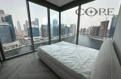 شقة - 2 غرف نوم - 2 حمامات للايجار في بنينسولا ثري - بنينسولا - الخليج التجاري - دبي