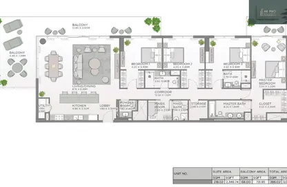Apartment - 4 Bedrooms - 4 Bathrooms for sale in Fern - Central Park at City Walk - City Walk - Al Wasl - Dubai Apartment - 4 Bedrooms - 4 Bathrooms for sale in Fern - Central Park at City Walk - City Walk - Al Wasl - Dubai