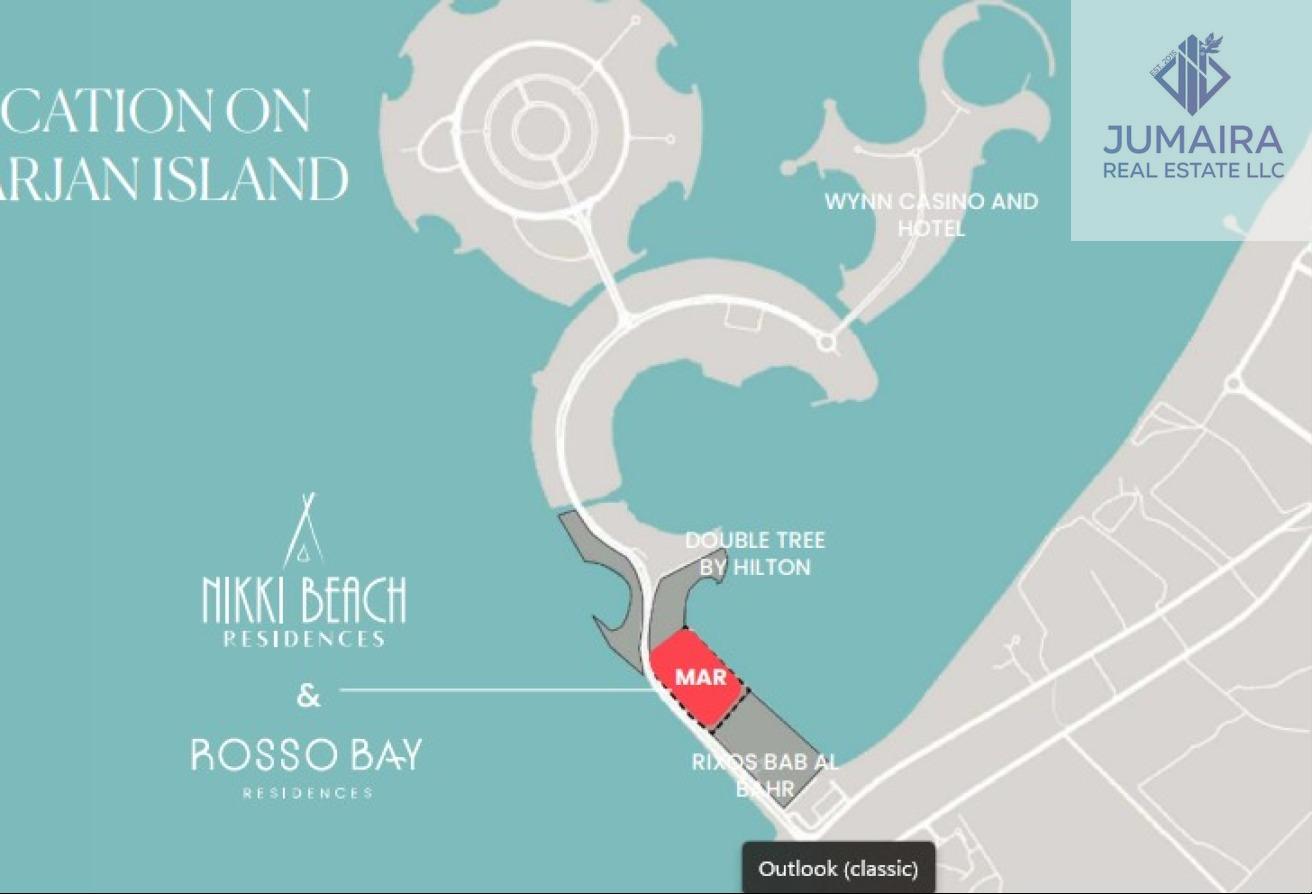 Luxury 1BR Sale | Prime Location |Rosso Bay Marjan
