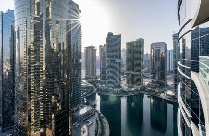 شقة - غرفة نوم - 2 حمامات للايجار في برج كونكورد - (JLT) مجمع H - أبراج بحيرات الجميرا - دبي