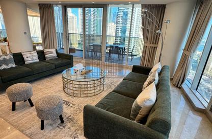 Penthouse - 5 Bedrooms - 6 Bathrooms for rent in Orra Harbour Residences and Hotel Apartments - Dubai Marina - Dubai