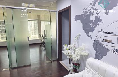 Office Space - Studio - 1 Bathroom for rent in Clover Bay Tower - Business Bay - Dubai