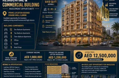 عمارة بالكامل للبيع في أبراج الراشدية - الراشدية - عجمان وسط المدينة - عجمان
