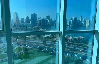Office Space - 1 Bedroom - 1 Bathroom for rent in Business Tower - Al Majaz 2 - Al Majaz - Sharjah