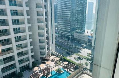 Business Centre - Studio - 1 Bathroom for rent in Clover Bay Tower - Business Bay - Dubai