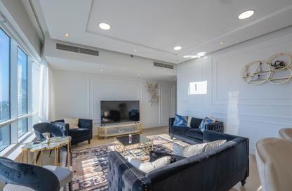 Apartment - 1 Bedroom - 2 Bathrooms for rent in Beach Tower 1 - Al Khan Lagoon - Al Khan - Sharjah