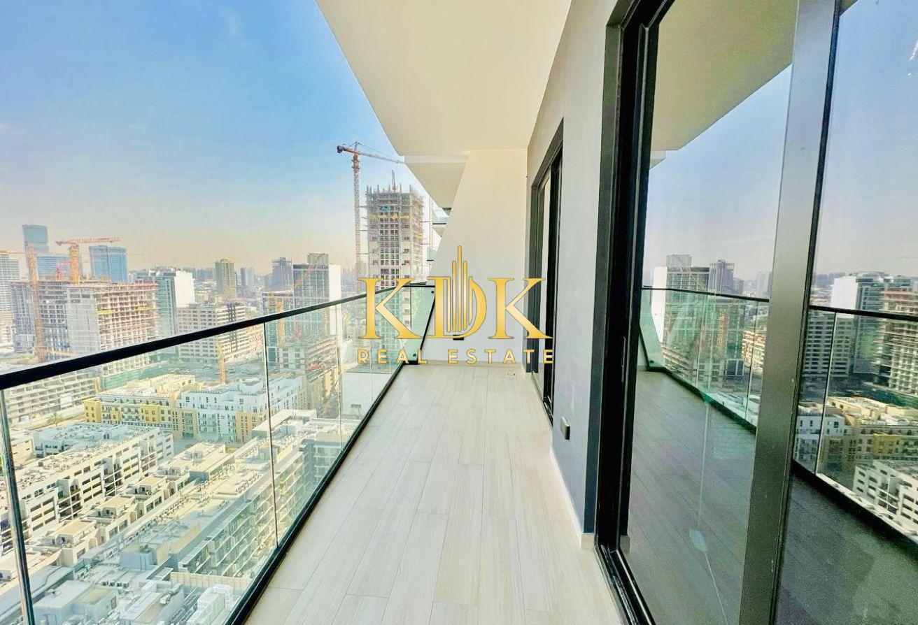 Furnished 1BR | Binghatti Heights | Balcony photo 10