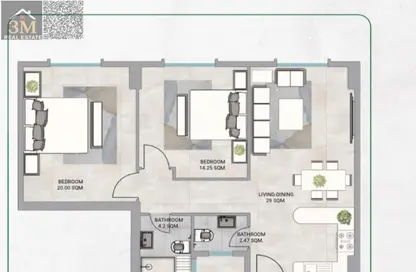 شقة - 2 غرف نوم - 2 حمامات للبيع في كنتيا - فيلات ضواحي عجمان - ضواحي عجمان - عجمان