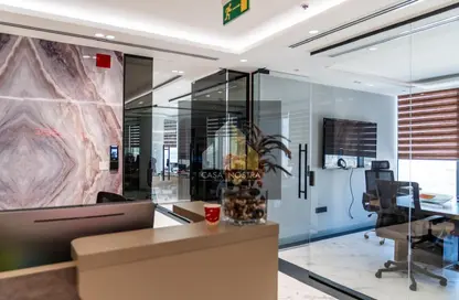 Office Space - Studio - 1 Bathroom for rent in I Rise Tower - Barsha Heights (Tecom) - Dubai
